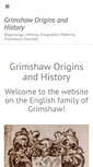 Mobile Screenshot of grimshaworigin.org